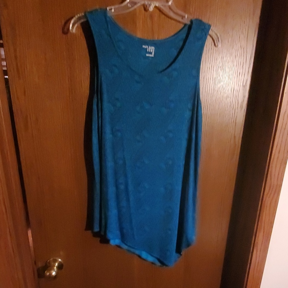 Knit paisley print tank top